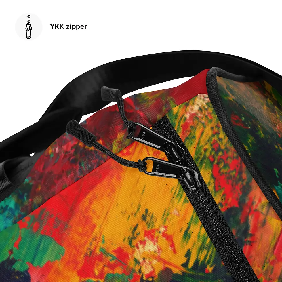 Miniature : Sac de sport et voyage KINETIK avec design abstrait inspiré de l’œuvre d’art “Mercy”.