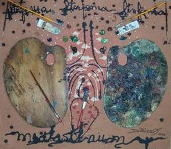 Mediastinum - colagem sobre eucatex - 70x61 - 2020