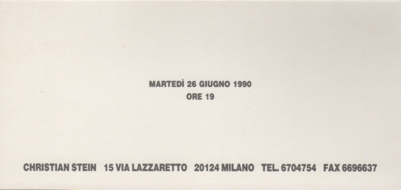 Domenico Bianchi, 1990
