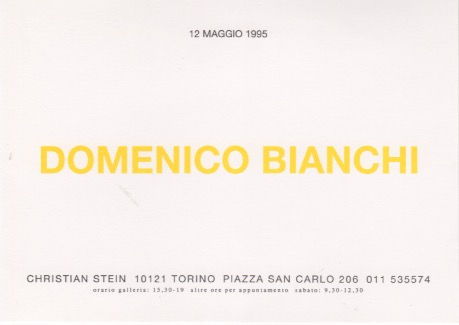Domenico Bianchi, 1995