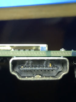 Damaged PS 4 HDMI contact