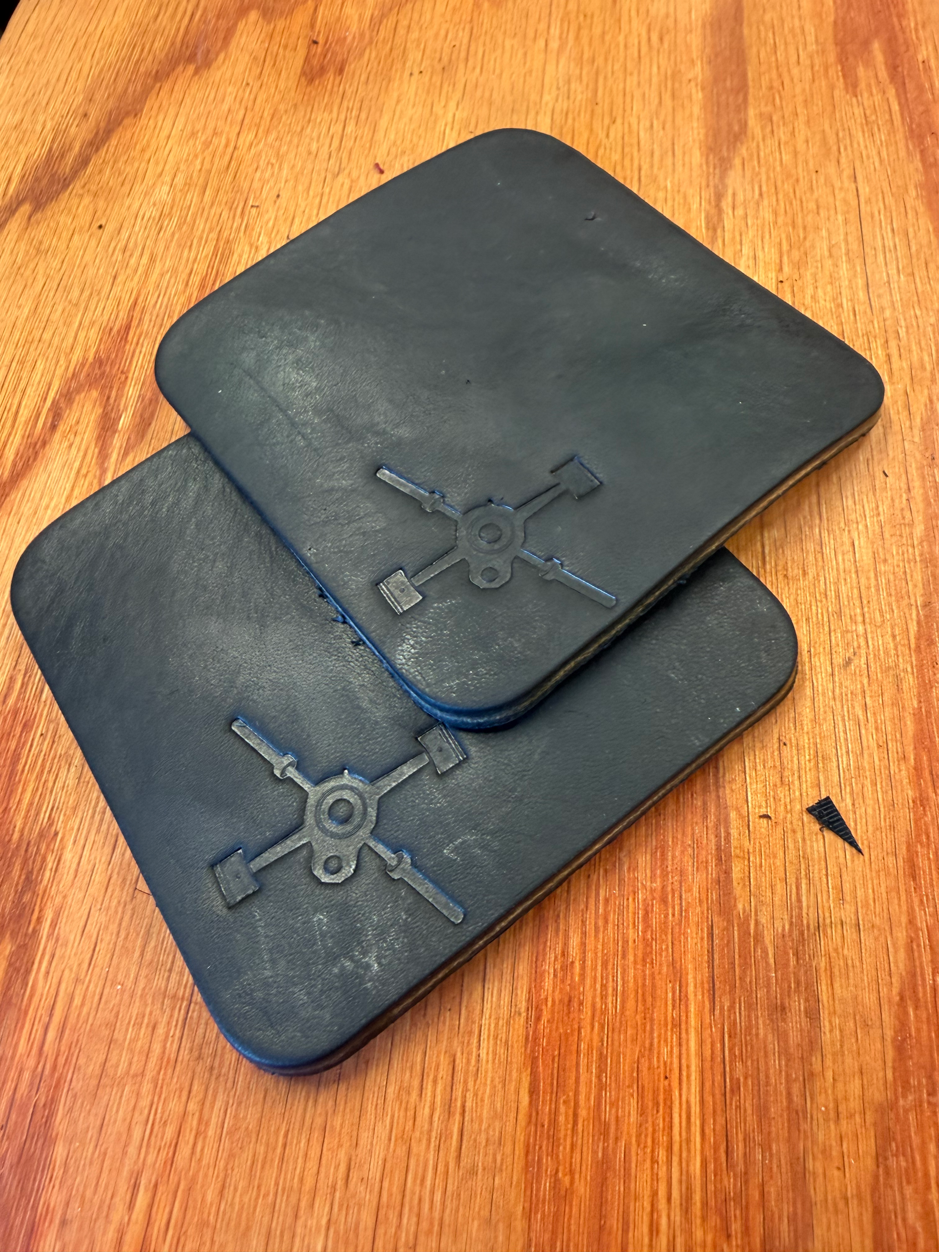 Pair of square coasters 