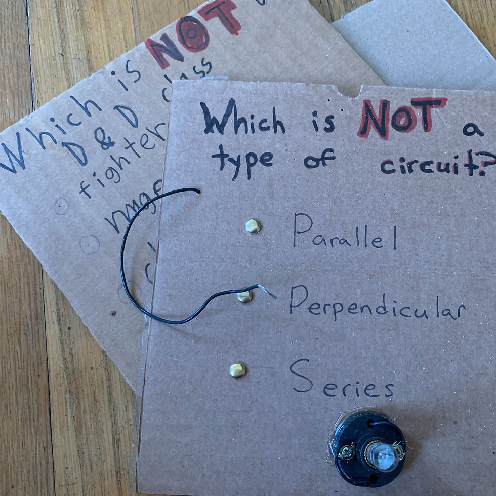 Engineering Challenge: Light-Up Quiz Board