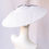 Thumbnail: White Dior Brim Hat with Black Wired Flower Trim by Catherine Storm Millinery view 6
