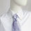 Thumbnail: Lavender Purple Silk Tie and Pocket Square and White Shirt