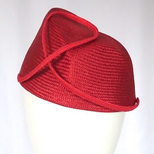 Red Percher Hat by Catherine Storm front view