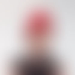 Red bandeau headband headpiece fascinator hat by Catherine Storm Millinery