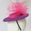 Thumbnail: Purple and Pink Mini Boater Hat left view