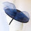 Thumbnail: Navy Blue Mini Boater Hat by Catherine Storm Millinery view 5