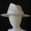 Thumbnail: White Fedora Panama Sun Hat by Catherine Storm front view
