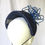 Thumbnail: Navy Blue Ascot Headband Headpiece by Catherine Storm Millinery view 5