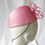 Thumbnail: Pink Percher Hat by Catherine Storm Millinery side view