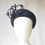 Thumbnail: Navy Blue Sinamay Headband Headpiece by Catherine Storm Millinery view 1
