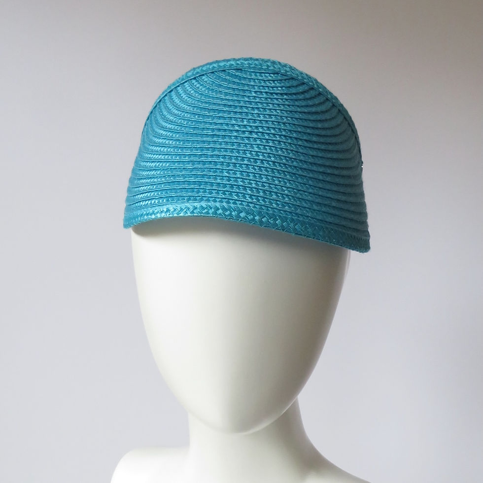 Thumbnail: Turquoise Blue Visor by Catherine Storm front view 2
