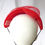 Thumbnail: Bright Red Crinoline Slimline Headband Headpiece by Catherine Storm Millinery view 5