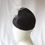 Thumbnail: Black and White Percher Hat by Catherine Storm Millinery left view