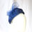 Thumbnail: Cobalt Blue Sinamay Headband Headpiece by Catherine Storm Millinery view 5