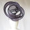 Thumbnail: Navy Blue Swirls Headpiece by Catherine Storm Millinery front view
