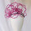 Thumbnail: Hot Pink Metallic Wirework Roses Headband Headpiece by Catherine Storm Millinery view 4