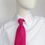 Thumbnail: Hot Pink Silk Tie and Pocket Square and White Shirt