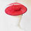 Thumbnail: Red Mini Boater Hat by Catherine Storm Millinery view 1