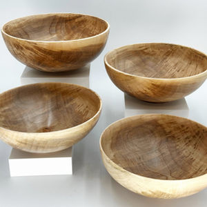 Large maple bowl set
