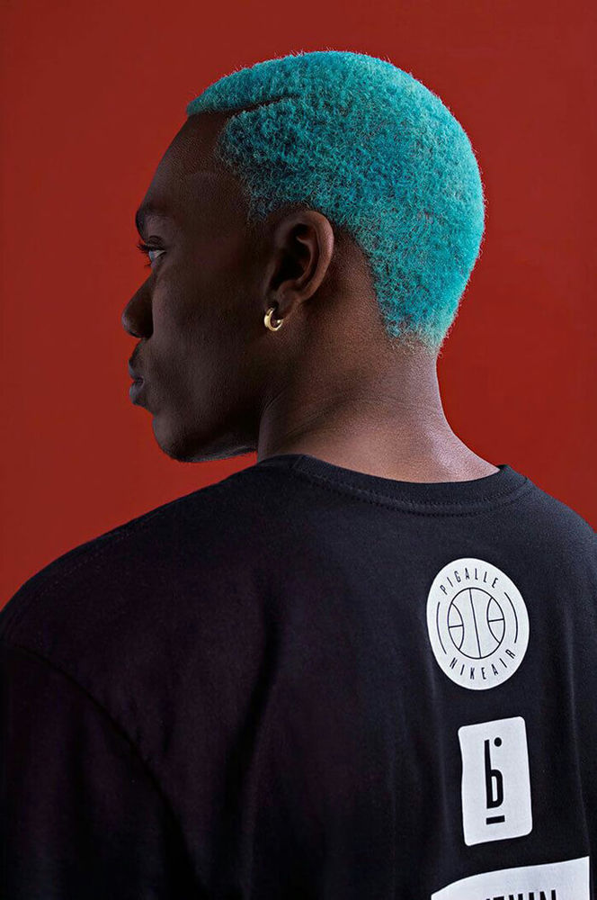 black guys with colored hair