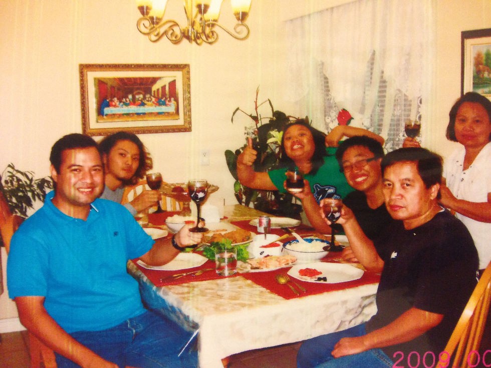 クラスメート主催のホームパーティにて