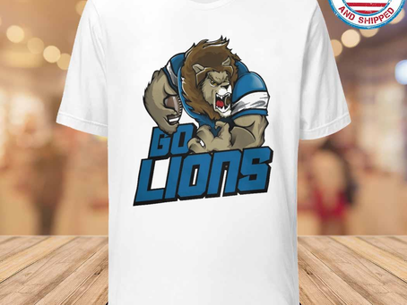 Official Detroit Lions Football Go Lions Mascot Shirt