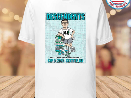 Gousclothing - Descendents september 3 2023 seattle wa poster shirt