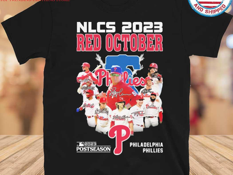 Nlcs 2023 red october 2023 postseason philadelphia phillies shirt