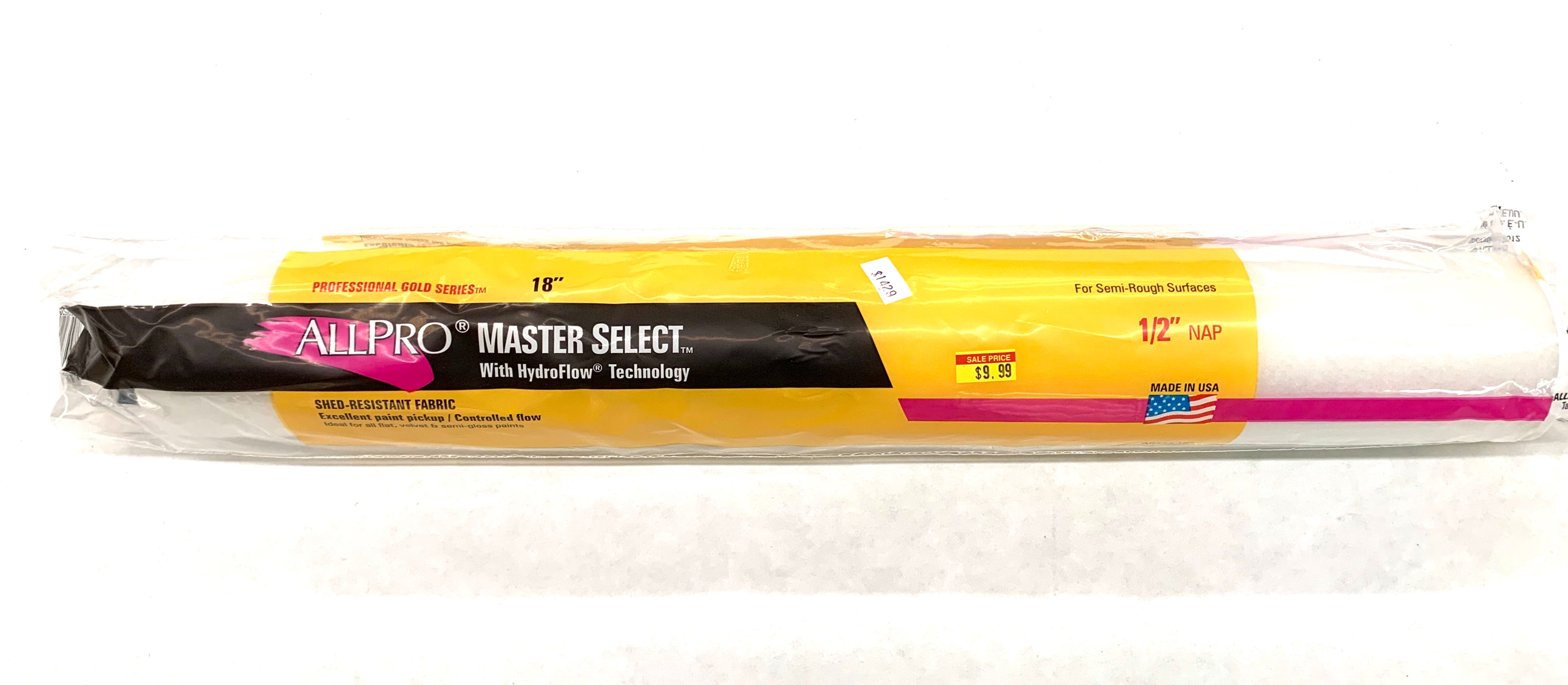 18"x1/2" NAP Master Select Roller Cover