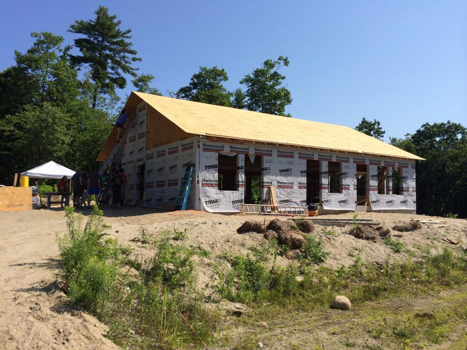 New retreat building well underway thanks to missions campers