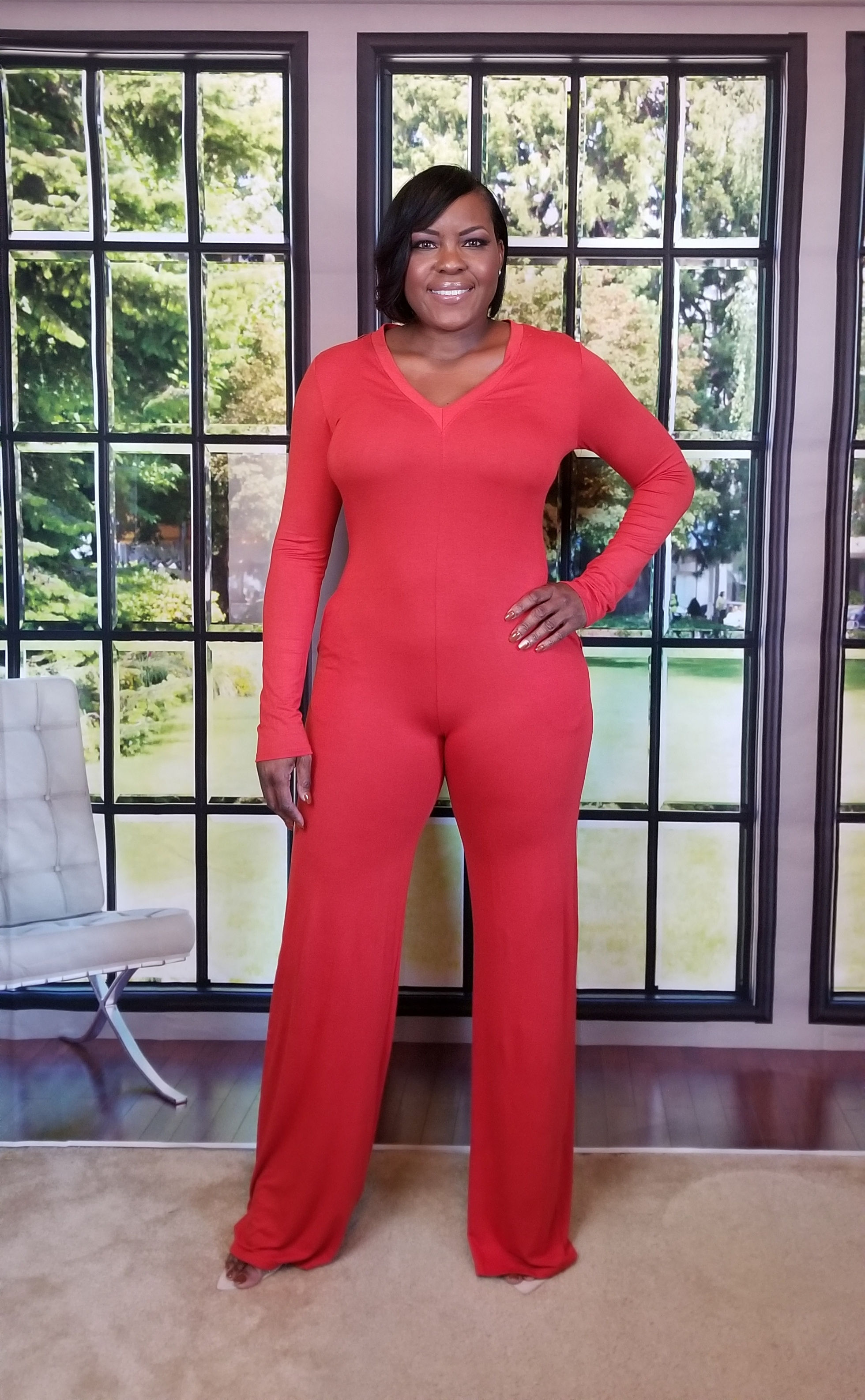 Laid back jumpsuit rust
