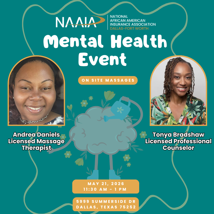 NAAIA DFW General Body Meeting - Mental Health Awareness