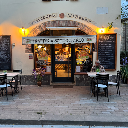 Outside Trattoria Sotto L’Arco