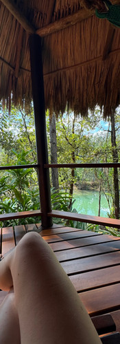 Patio at Blancaneaux Lodge