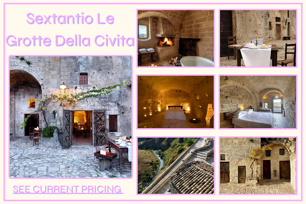 Place to Stay in Matera: Sextantio Le Grotte Della Civita