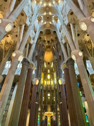 A sanctuary with high ceilings