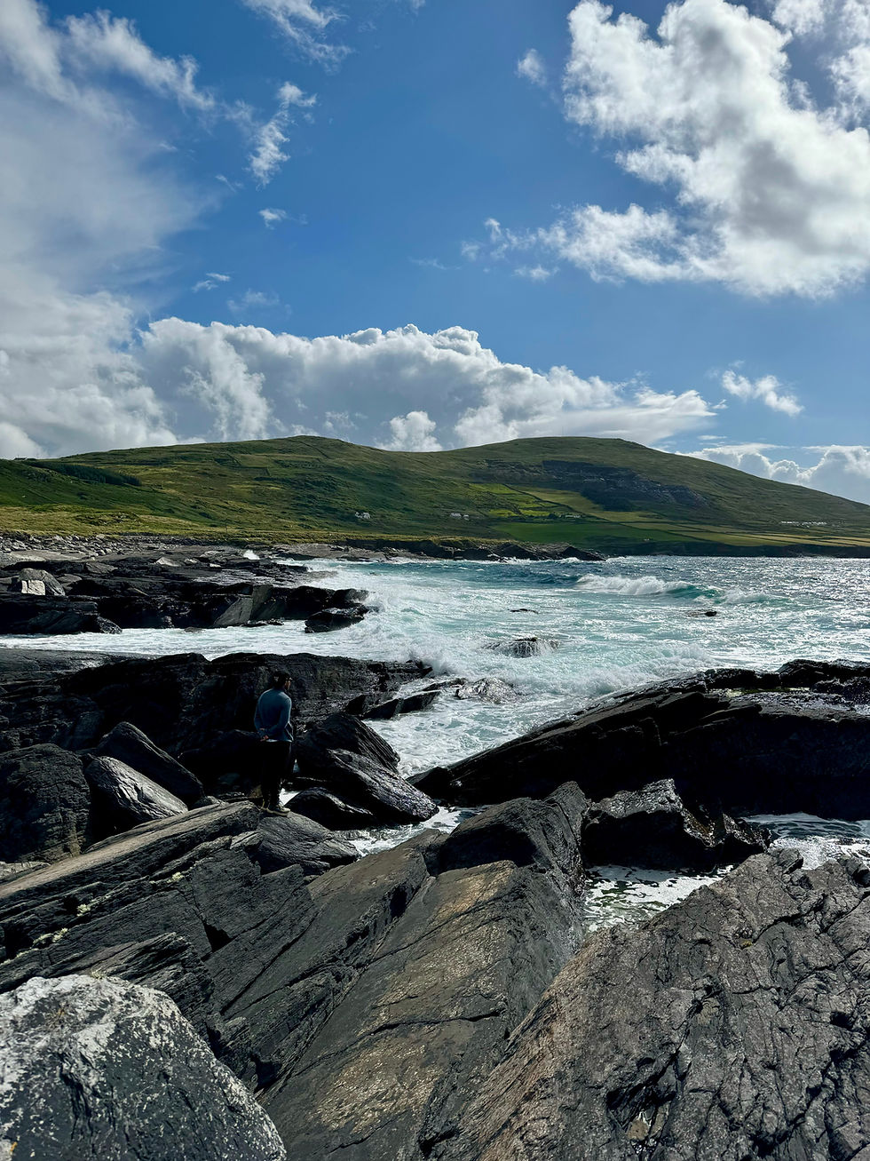 Rocks outside Valentia Island Lighthouse