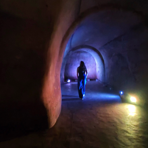 Walking inside the Palombaro Lungo