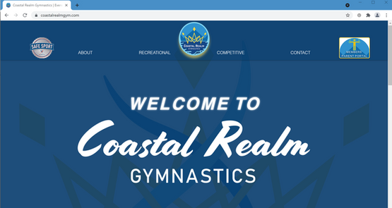 Coastal Realm Gymnastics' (CRG) Redesigned Website is Officially Live!