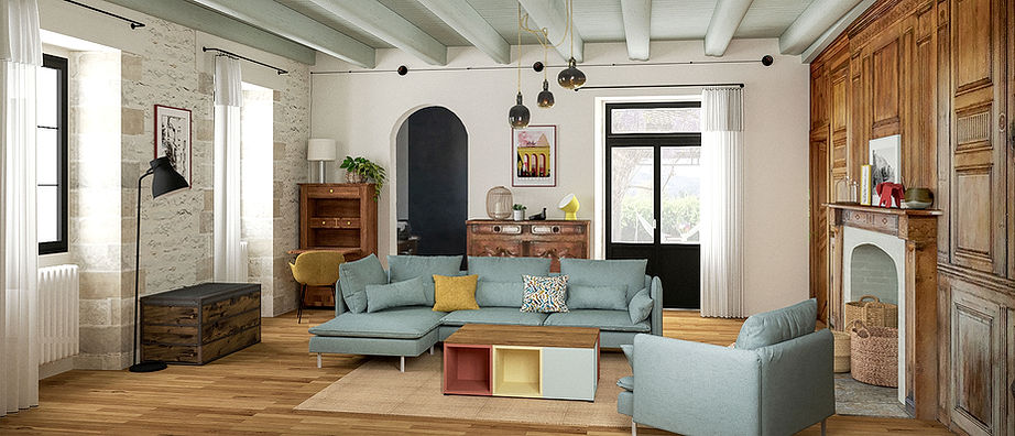 Ame des Lieux Cahors Projet espace décoration architecture intérieure plans chambre cuisine salon