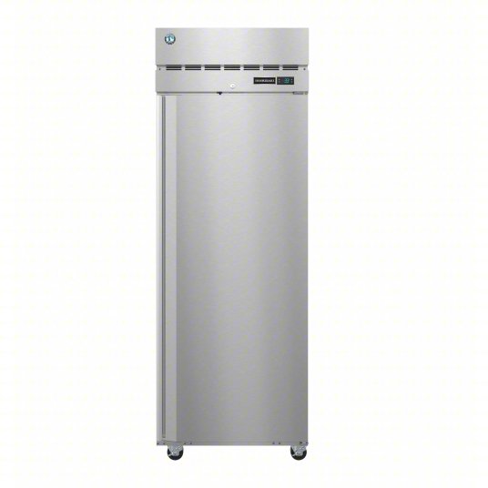 Single-door upright commercial refrigeration cabinet