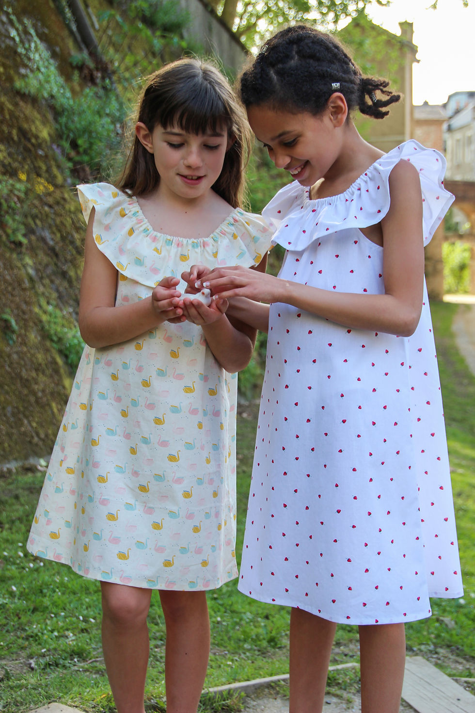 Miniature : Robe PALOMA fleuri roses