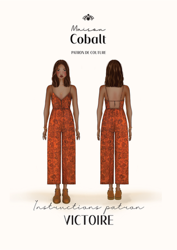 VICTOIRE Combi, Robe top Maison Cobalt