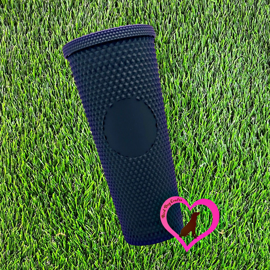 24oz  Matte Black Studded Tumbler