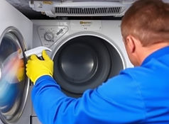 Professional cleaning a dryer vent