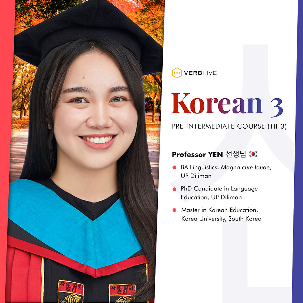 Korean 3 - June 2022
