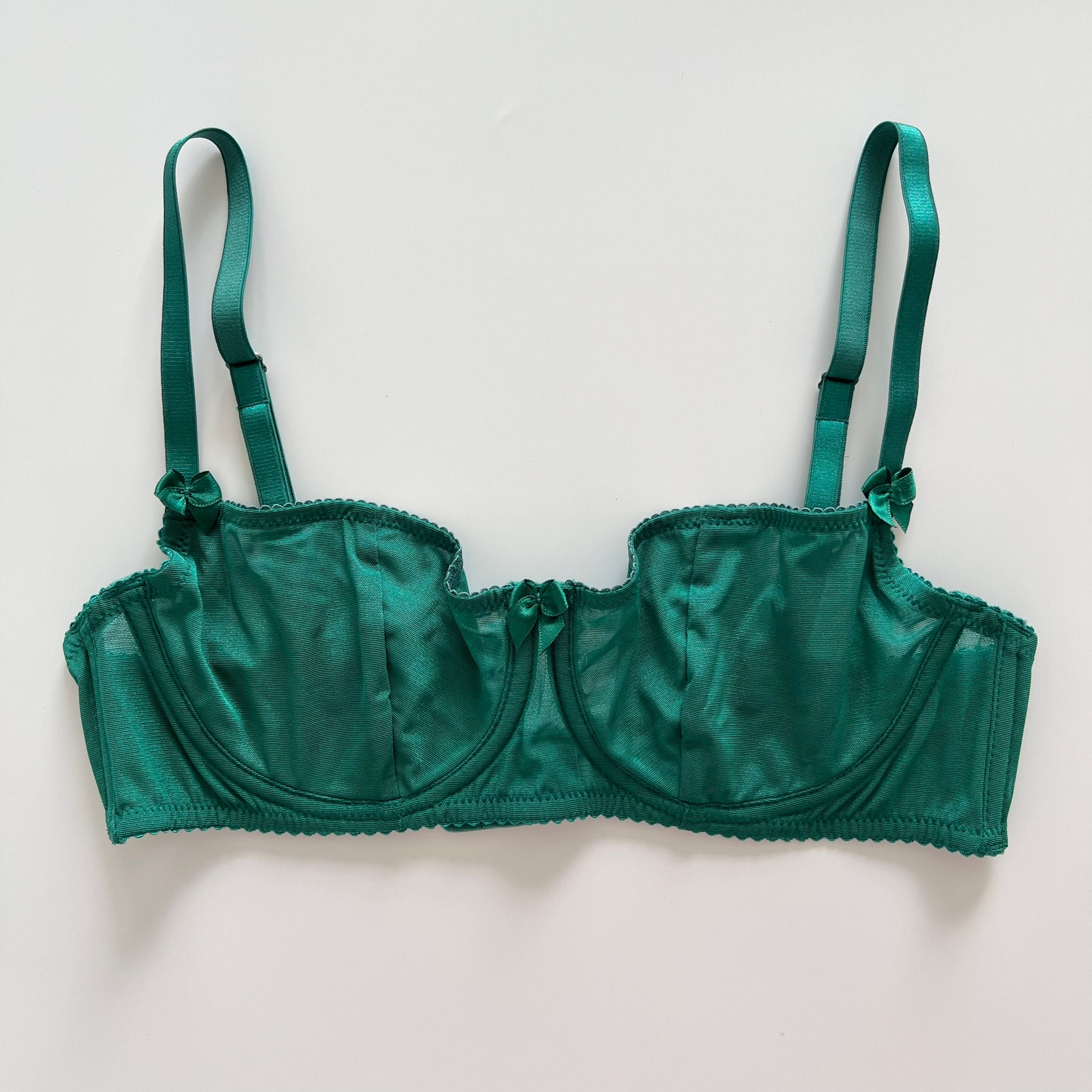 Basic Emerald balconette bra